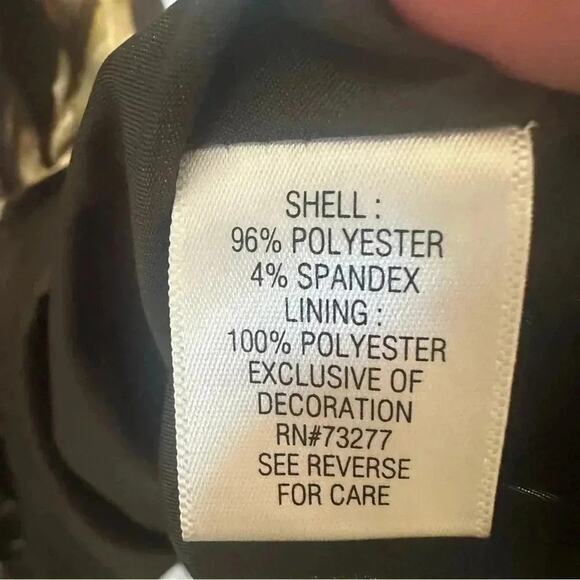 Simply Vera Vera Wang Black Abstract Flower sleeveless Dress asymmetrical - Picture 4 of 6